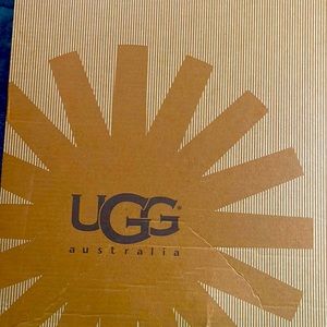UGG Black lace-up boots. Never worn.